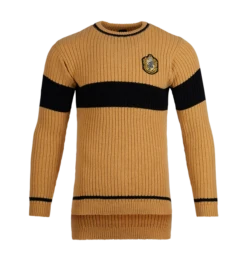 Warner Bros Hufflepuff Quidditch Knitted Adult Jumper