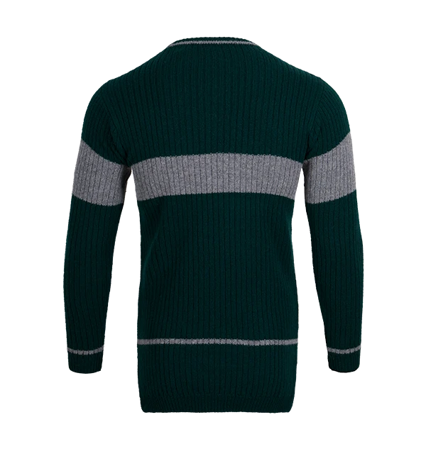 Warner Bros Slytherin Quidditch Knitted Adult Jumper 2 Warner Bros Slytherin Quidditch Knitted Adult Jumper - Image 2
