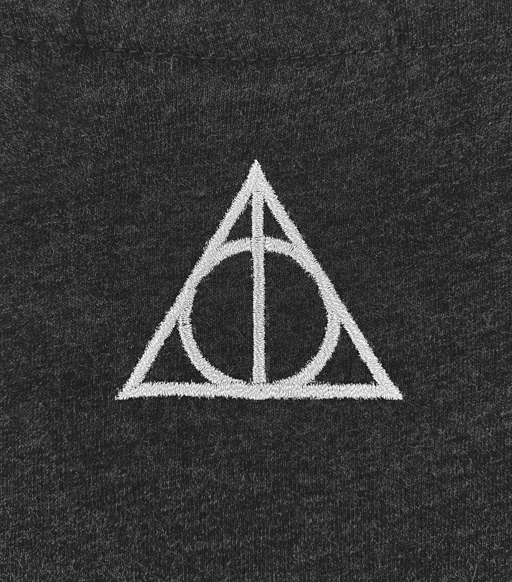 Warner Bros Deathly Hallows Smoky Charcoal T-Shirt 6 Warner Bros Deathly Hallows Smoky Charcoal T-Shirt - Image 6