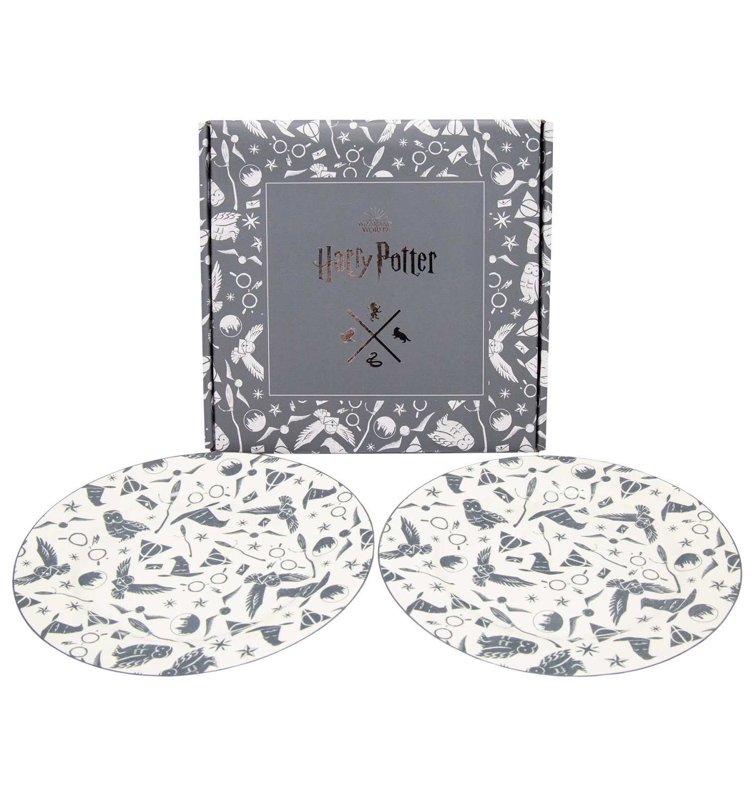 Warner Bros Hogwarts Dessert Plates Set 2 Warner Bros Hogwarts Dessert Plates Set - Image 2