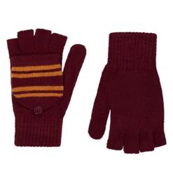 Warner Bros Gryffindor Knitted Mitten Capped Gloves