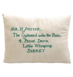 Warner Bros Hogwarts Express Acceptance Letter Cushion
