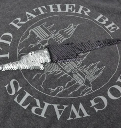 Warner Bros Kids Lightning Bolt Sequin Reverse T-Shirt -Warner Bros gray hog t z3