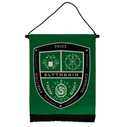 Warner Bros Slytherin Attribute Wall Banner
